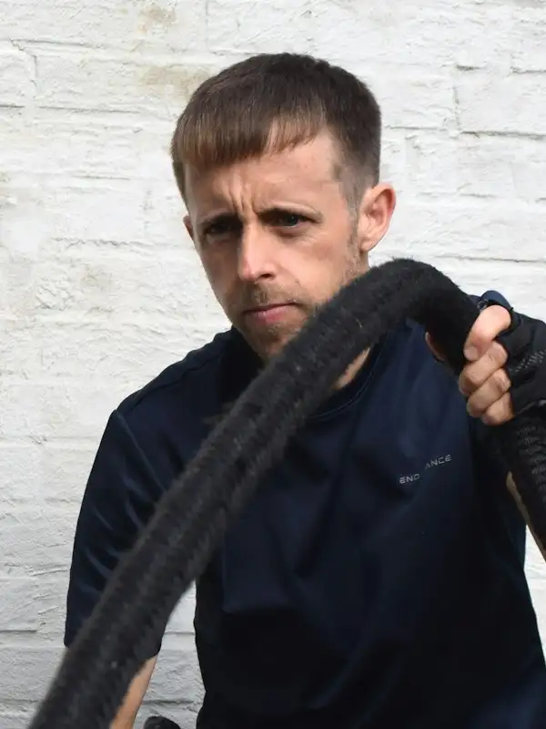 Coach mit Battle Rope