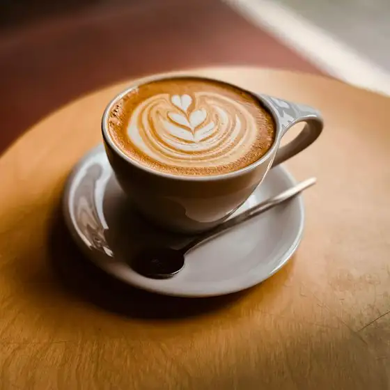 Flat White mit Latte Art